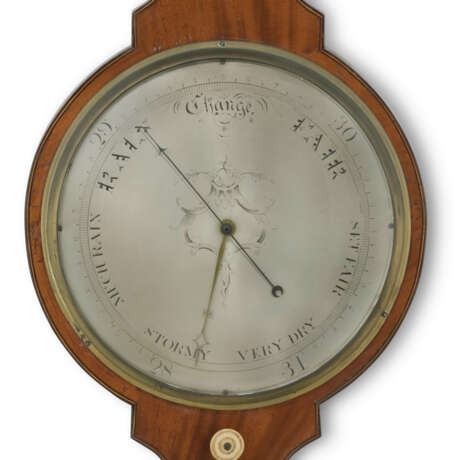 A REGENCY MAHOGANY BAROMETER - Foto 7