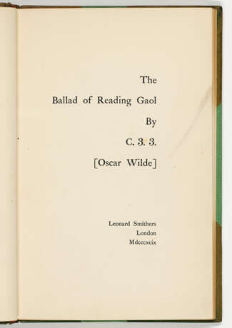 WILDE, Oscar (1854-1900) - фото 2