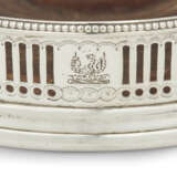 A PAIR OF GEORGE III SILVER-MOUNTED WINE COASTERS - фото 4