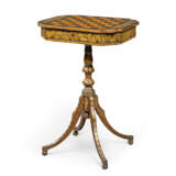 A REGENCY PENWORK AND DECOUPAGE GAMES TABLE - Foto 1
