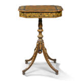 A REGENCY PENWORK AND DECOUPAGE GAMES TABLE - Foto 2