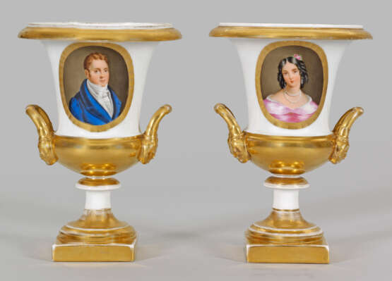 Paar Biedermeier-Vasen - фото 1
