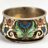 KLEINE SILBERNE SCHALE MIT CLOISONNÉ-EMAIL - photo 3