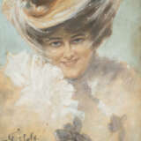 Porträt einer jungen Dame mit Hut - photo 1