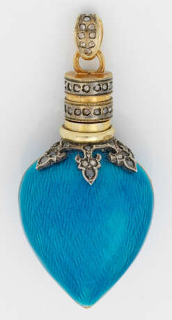Perfume bottle with diamond trim - photo 1