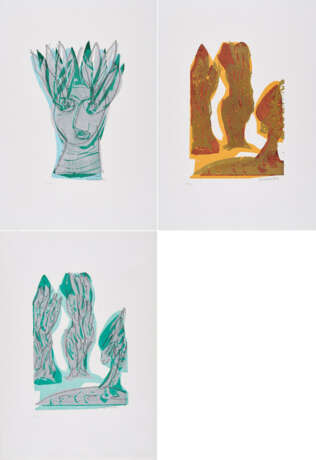 HAP Grieshaber (1909 Rot an der Rot - 1981 Reutlingen). Mixed Lot of 3 Woodcuts (From: Das andere Ufer vor Augen) - photo 1