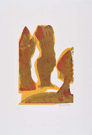 HAP Grieshaber (1909 Rot an der Rot - 1981 Reutlingen). Mixed Lot of 3 Woodcuts (From: Das andere Ufer vor Augen) - photo 4