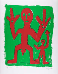 A.R. Penck (1939 Dresden - 2017 Zürich). Untitled (Peace)