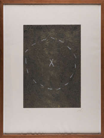 Antoni Tàpies (1923 Barcelona - 2012 Barcelona). Cercle sur matière - Foto 2