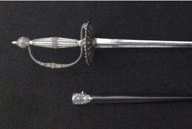 Шпага дворянская в ножнах. XVIII в - фото 1