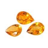 100 tropfenförmig facettierte, kalibrierte Citrine, zus. ca. 58,4 ct, - photo 4