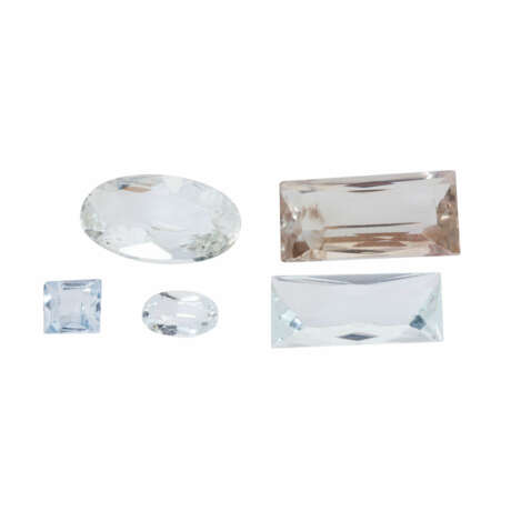 Überraschungskonvolut Berylle und Quarze, zus. ca. 87,5 ct, - photo 2