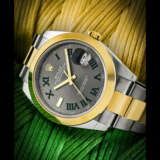 ROLEX. A STAINLESS STEEL AND 18K GOLD AUTOMATIC WRISTWATCH WITH SWEEP CENTRE SECONDS, DATE AND BRACELET - Foto 1