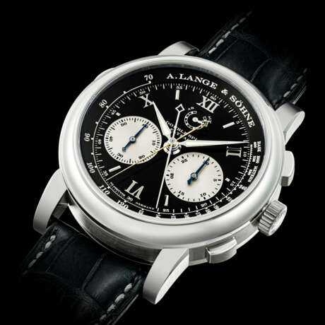 A. LANGE & S&#214;HNE. A RARE PLATINUM DOUBLE SPLIT SECONDS FLYBACK CHRONOGRAPH WRISTWATCH WITH POWER RESERVE - Foto 2