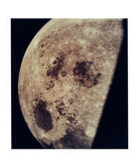 ONE OF THE EARLIEST PHOTOGRAPHS OF THE MOON FROM A PERSPECTIVE NOT VISIBLE ON EARTH