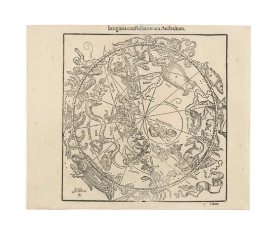 FIRST PRINTED STAR CHARTS TO SHOW THE CONSTELLATIONS FROM A TERRESTRIAL VIEWPOINT - photo 1