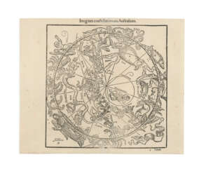 FIRST PRINTED STAR CHARTS TO SHOW THE CONSTELLATIONS FROM A TERRESTRIAL VIEWPOINT