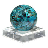 A SPHERE OF MALACHITE WITH CHRYSOCOLLA - photo 4