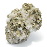 A LARGE CLUSTER OF PYRITE ON QUARTZ - фото 5