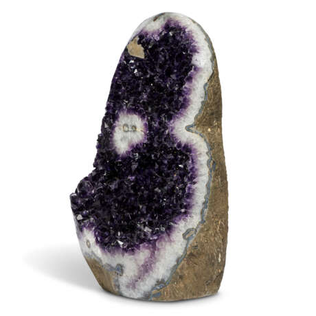A GEODE OF CALCITE ON AMETHYST - фото 6