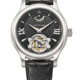CHOPARD. A VERY RARE AND ELEGANT PLATINUM LIMITED EDITION TOURBILLON WRISTWATCH WITH 8 DAY POWER RESERVE AND BOX - фото 1