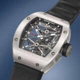 RICHARD MILLE. AN EXCEPTIONAL AND UNIQUE PERSONALIZED PROTOTYPE PLATINUM SKELETONIZED TOURBILLON WRISTWATCH WITH GUARANTEE - фото 2
