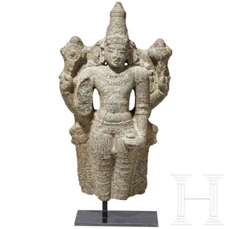Früher stehender Vishnu, Chola, Südindien, 13. Jhdt. - Foto 1