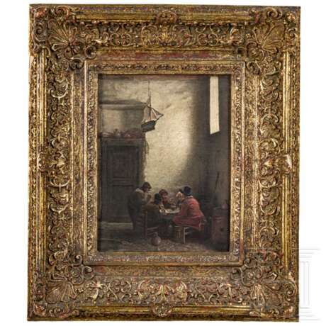 Genreszene in der Art David Teniers' d. J., deutsch, 2. Hälfte 19. Jhdt. - photo 1