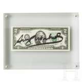 Zwei-Dollar-Banknote, gestempelt und signiert "Andy Warhol", 1976 - Foto 1