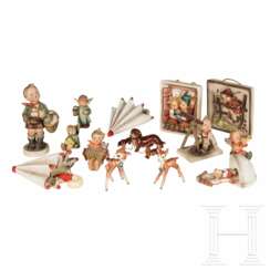 14 M. J. Hummel- und Goebel-Figuren, mit "Sterngucker" und Walt-Disney-Bambis