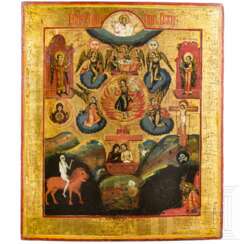 Großformatige Ikone "Eingeborener Sohn, Wort Gottes", Russland, Vetka, 2. Hälfte 19. Jhdt.