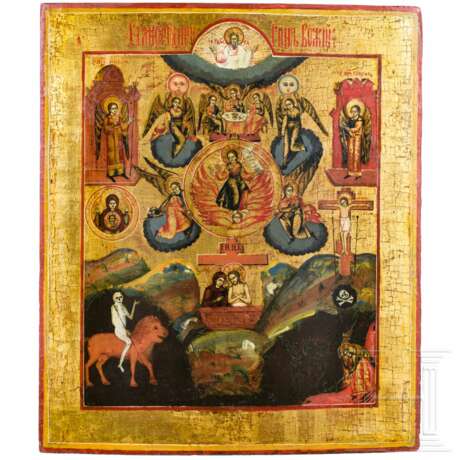 Großformatige Ikone "Eingeborener Sohn, Wort Gottes", Russland, Vetka, 2. Hälfte 19. Jhdt. - Foto 1