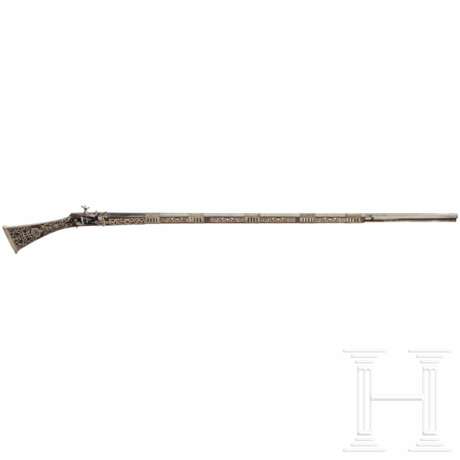 Silbermontiertes Miqueletschloss-Gewehr, Algerien, datiert 1829 - photo 1