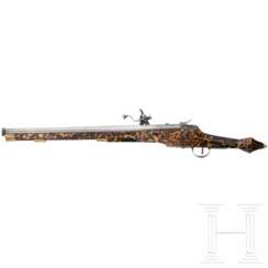 Radschlosspistole, hochwertige Sammleranfertigung des Historismus im Stil um 1600