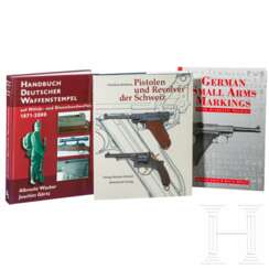 Drei Bücher zum Thema deutsche Waffenstempel und Schweizer Waffen