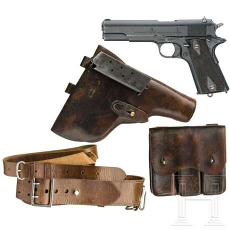Colt Kongsberg Mod. 1914, mit Tasche, Koppel, Magazintasche - photo 1