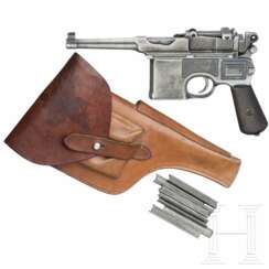 Mauser C 96 Bolo, mit Tasche