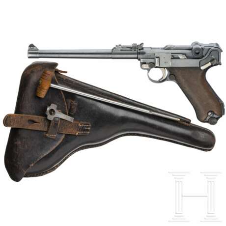 Lange Pistole 08, DWM 1917, mit Koffertasche - Foto 1