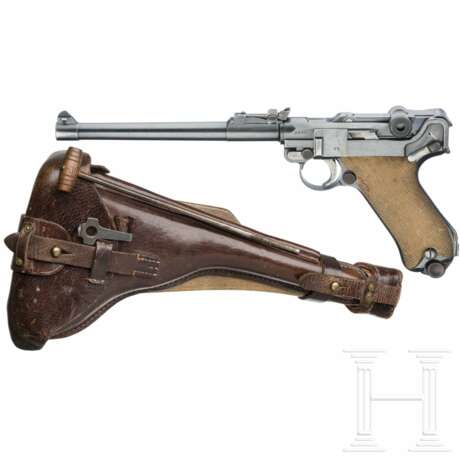 Lange Pistole 08, DWM 1917, mit Brett und Tasche - Foto 1