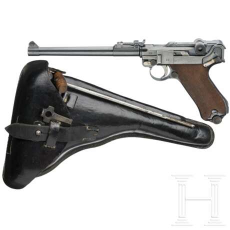 Lange Pistole 08, DWM 1918, mit Koffertasche - Foto 1