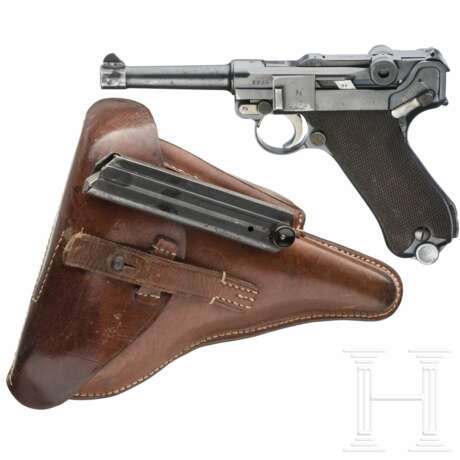 Pistole 08, Mauser, Code "1936 - S/42", mit Polizeitasche - Foto 1
