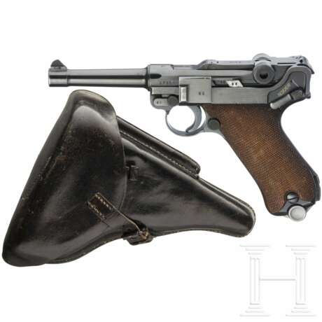 Pistole 08, Mauser, Code "1938 - S/42", mit Koffertasche, Marine - фото 1