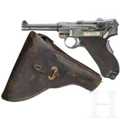 Parabellum Mod. 1906 (m/11 Pistol), Vickers Ltd., Dutch, Ostindien und Indonesien, mit Tasche