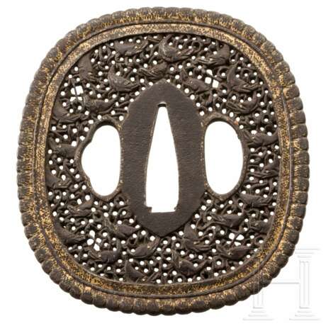 Nadekagugata Sukashi-Tsuba, Japan, 19. Jhdt. - Foto 1