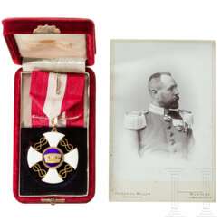Ernst von Barth zu Harmating (1849 - 1934) - Orden der Krone von Italien und Trägerfoto, um 1900