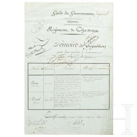 Napoleon I. - eigenhändige Apostille vom 26.1.1805 - Foto 1