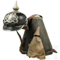 Otto Karl Schirndinger von Schirnding (1892 - 1979) - Helm M 1896 für Unteroffiziere der Pioniere, um 1912