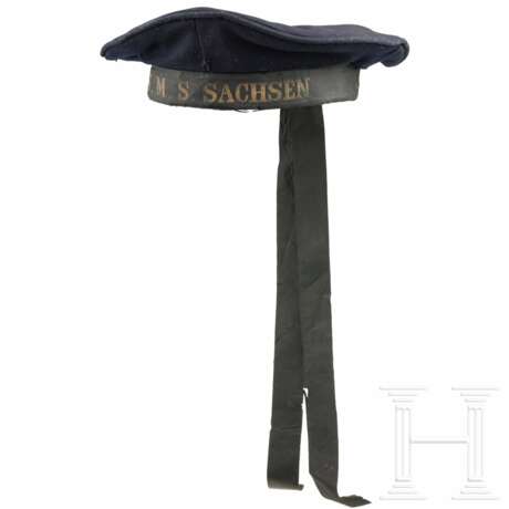 Blaue Mütze für Matrosen der "S.M.S. Sachsen" - Foto 1