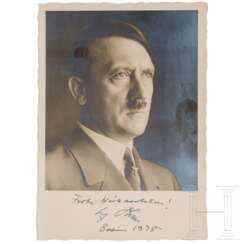 Adolf Hitler - Portraitpostkarte mit Weihnachtswünschen an LAH-Führer, 1938