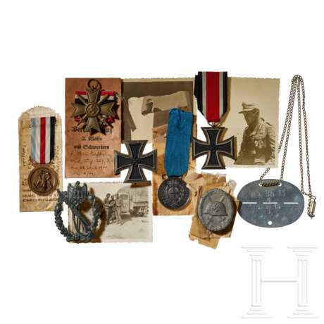 Hauptmann Richard Richstein - Auszeichnungen aus der Schlacht bei Hakeim - Foto 1